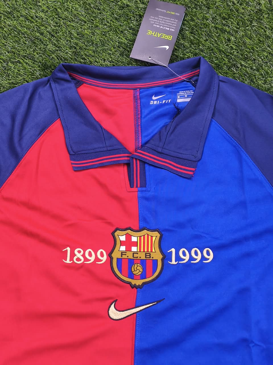 Maillot Rétro FC Barcelone Centenaire 1999 Manches Longues